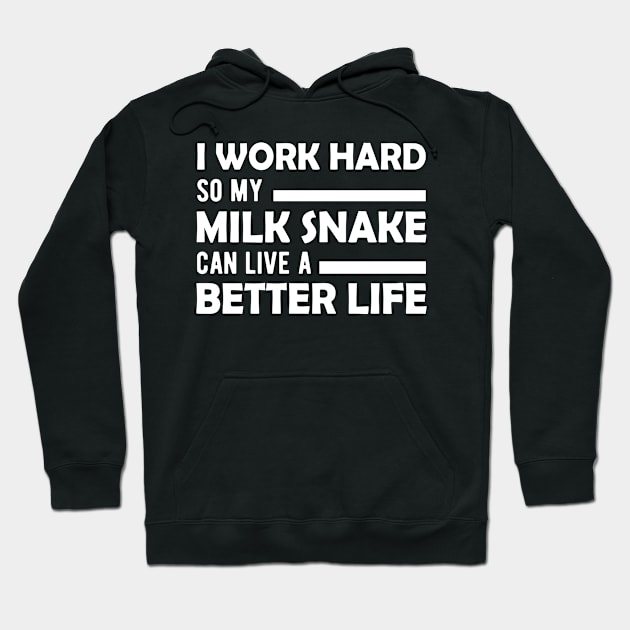 Milk Snake - Can live a better life Hoodie by KC Happy Shop